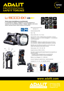 SCHEDA LAMPADA ADALIT L5000 alta potenza 800 lumens